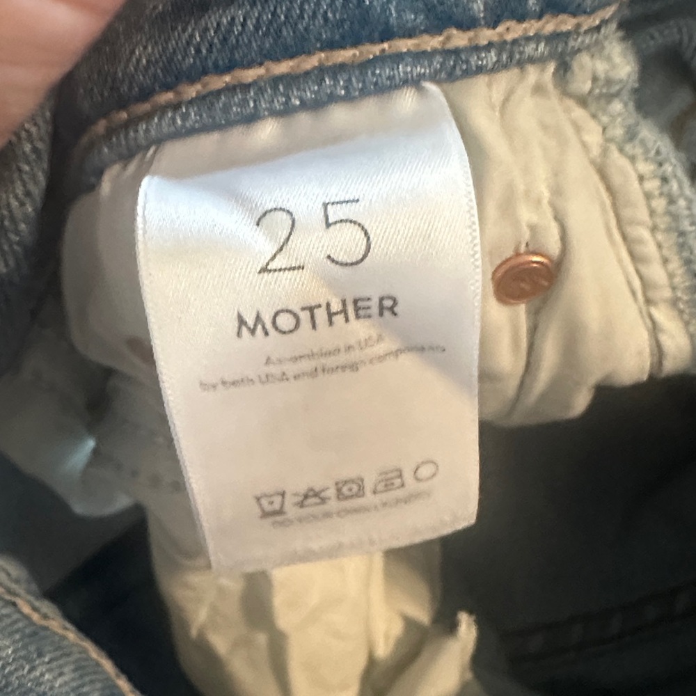 MOTHER Light Blue Ankle & Cropped Jeans EUC - Picture 5 of 11
